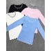 Women's Casual SpringFall WinterT-shirt,Solid Asymmetrical Long Sleeve Blue / Pink / White / Black Shirt