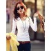 Women's Basic Soft V-neck Slim T-shirt