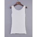 Women's Casual/Daily / Plus Size Simple Summer Tank Top,Solid U Neck Sleeveless Black / Gold Polyester