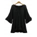 Women's Sexy Casual Cute Plus Sizes Micro Elastic ? Length Sleeve Regular Shirt (Cotton)