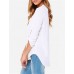 New Blusas Sexy V Neck Chiffon Women Blouse Casual Long Sleeve OL Style Solid Shirts Tops Plus Size