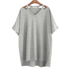 Women's SolidT-shirt (cotton)