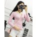 Women's Casual SpringFall WinterT-shirt,Solid Asymmetrical Long Sleeve Blue / Pink / White / Black Shirt